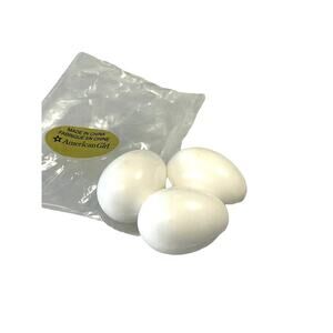 American Girl Doll 3 Eggs For Kitchen Breakfast Cafe Egg Nest Food Accessory